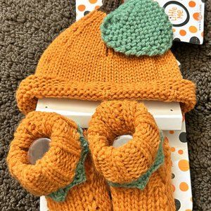 Little Me Infant Thanksgiving Knit Hat & Booties Little Me 0-6 Months (NWT)